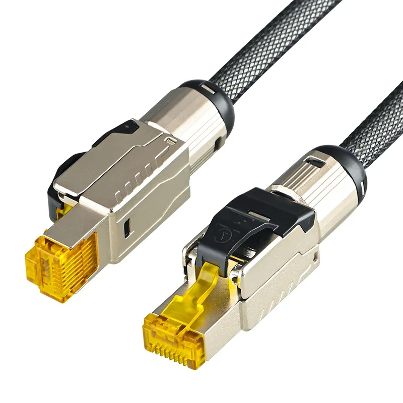

Pure Silver RJ45 Network Patch Cable CAT Ethernet Speed Lan Line Applied To Computers And Notebooks