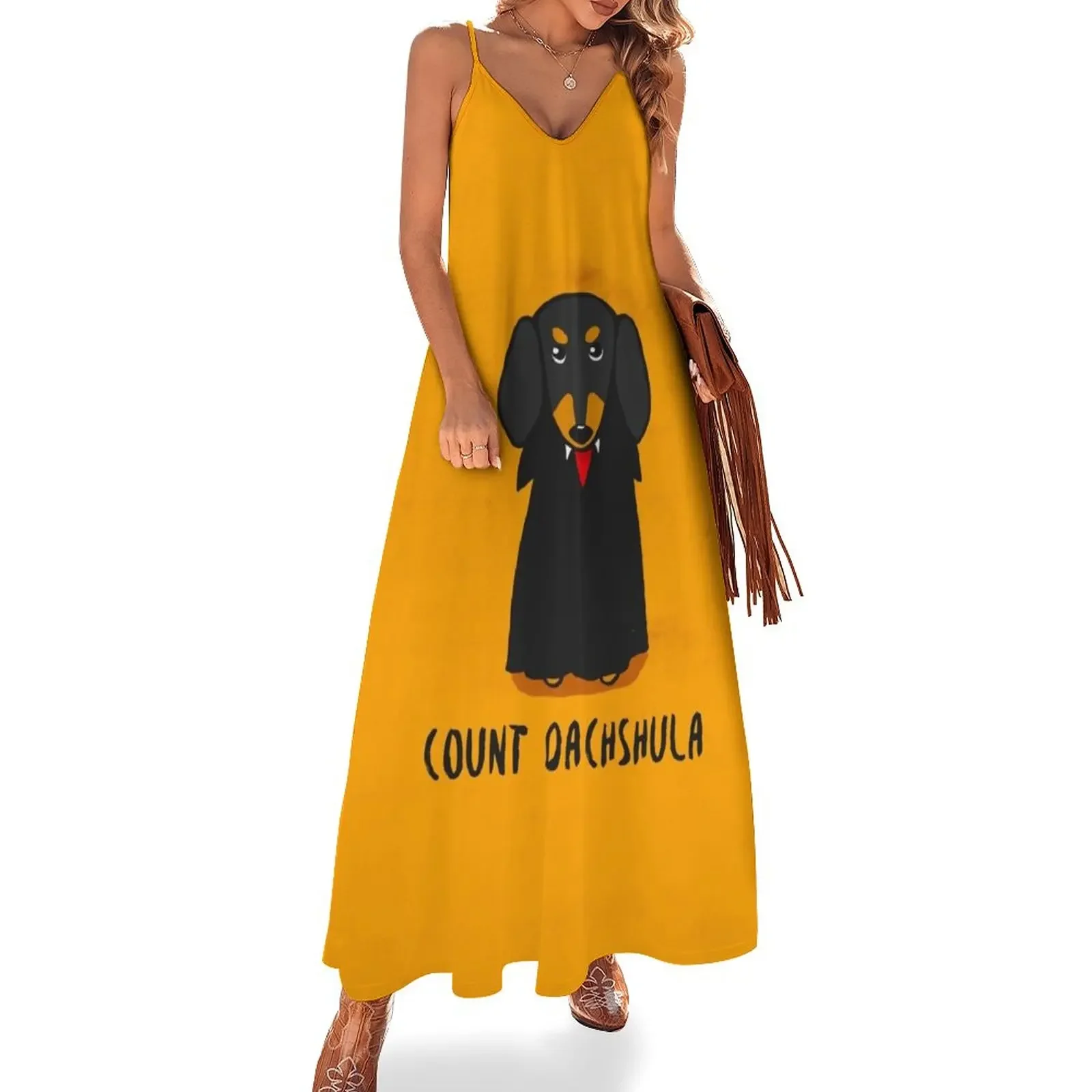 Count Dachshula Sleeveless Dress Evening gown Women's summer skirt