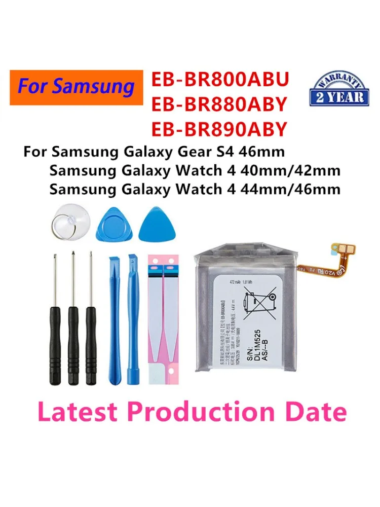 EB-BR800ABU EB-BR880ABY EB-BR890ABY Bateria do Samsung Gear S4 Watch 4 40mm/42mm Watch 44mm/46mm Smart Watch Baterie + Narzędzia — zdjęcie produktu 7