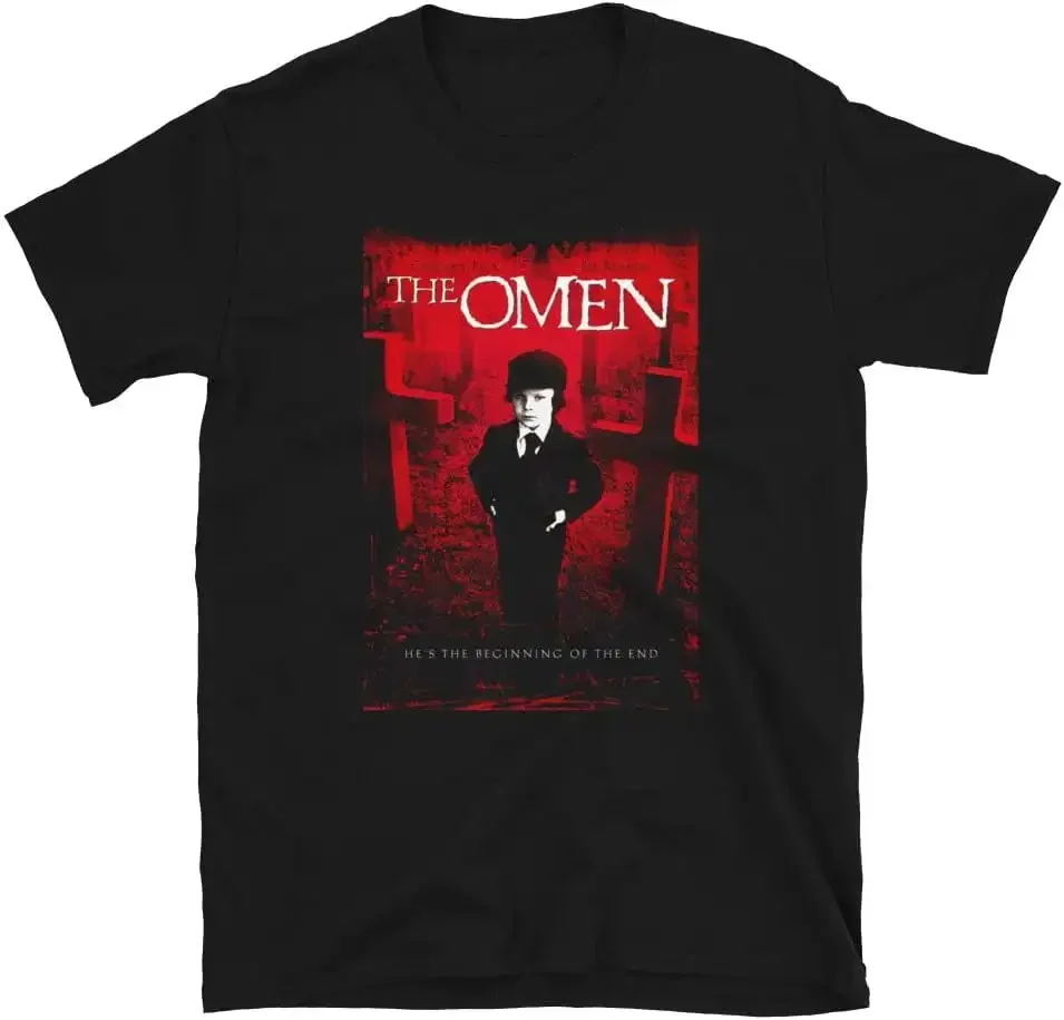 

Mod.1 The Omen Terror Horror Classic Movie Film La Profecia T-Shirt Black 4X-Large