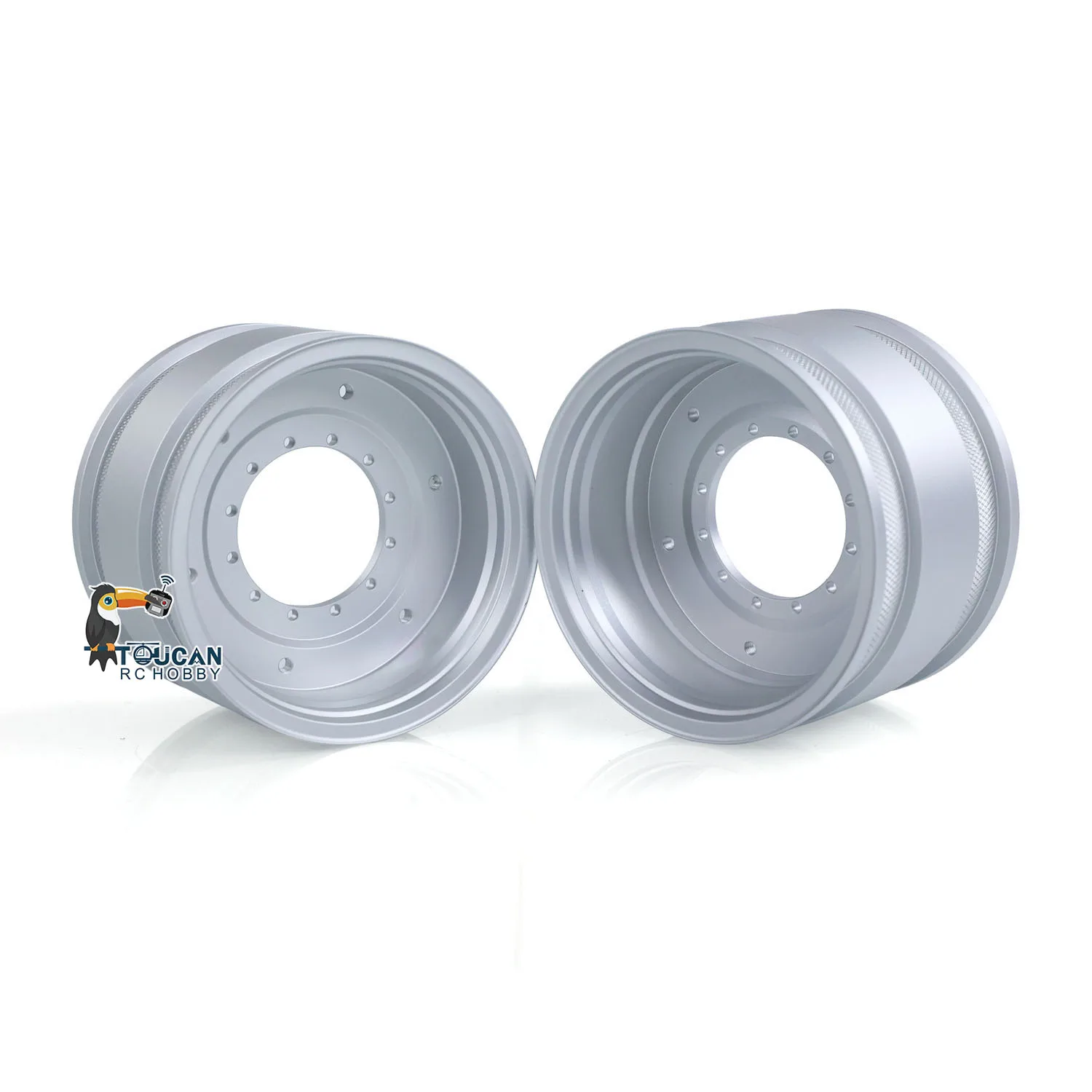 

1Pair Metal Front Wheel Hub Spare Part for Toys AOUE 1050 1/14 RC Hydraulic Tractor DIY Car Vehicle