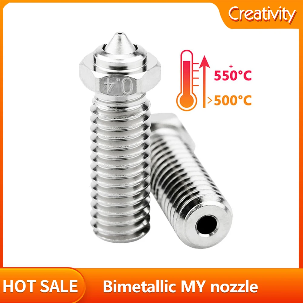 

Volcano Bimetallic MY nozzle 3PCS High Temperature and Wear Resistant For Sidewinder X1& X2 Genius,Pro Vyper Artillery