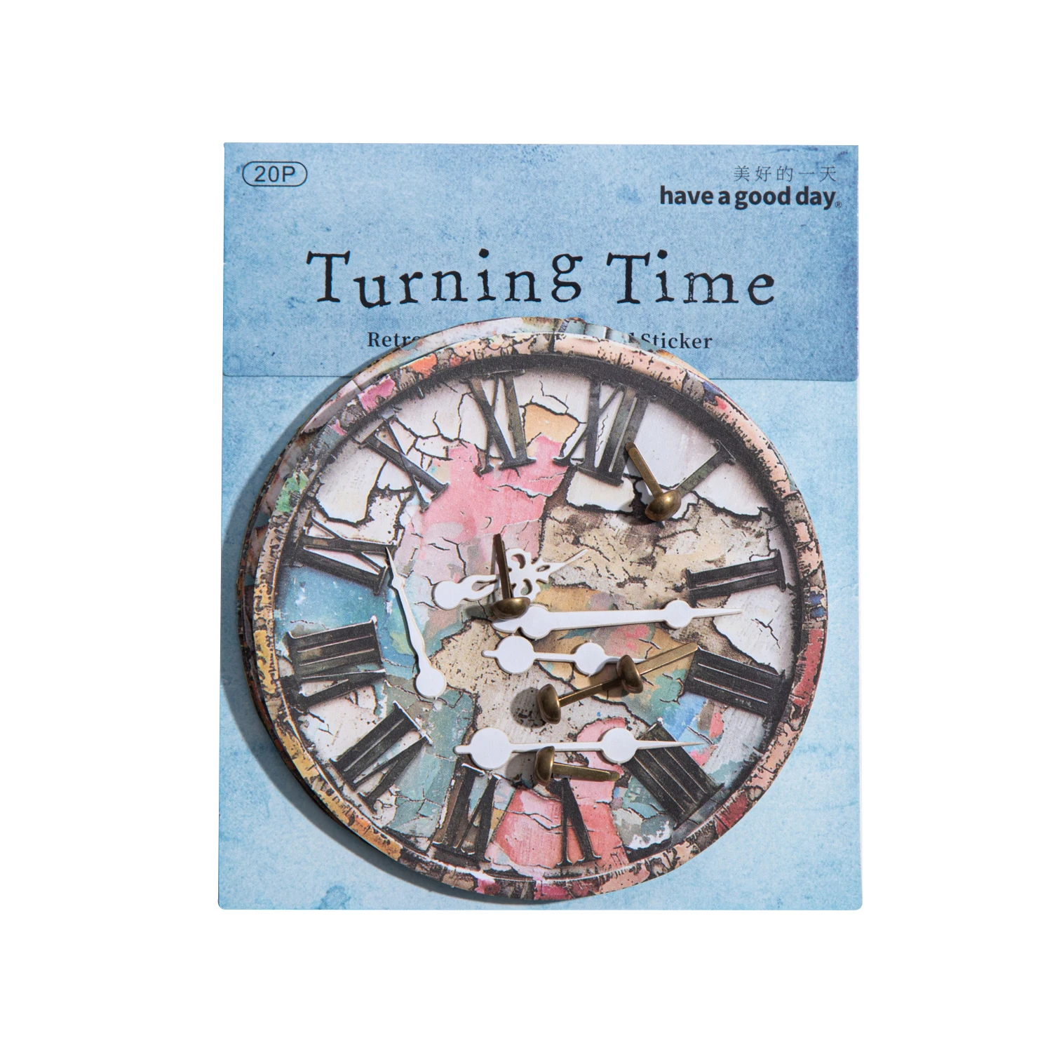تحول الوقت سلسلة خمر ساعة المشهد ملصق الإبداعية DIY مجلة المواد الكولاج سكرابوكينغ القرطاسية