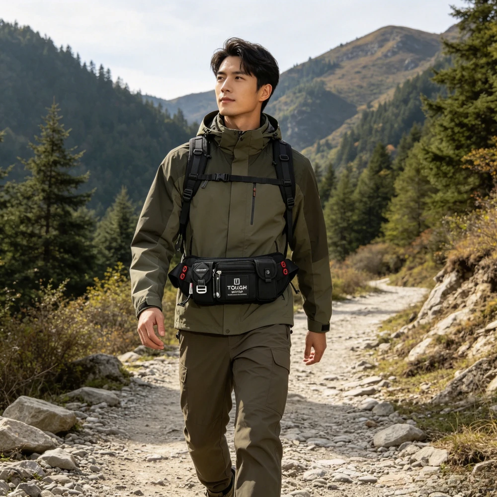Men's Waist Bag Multifunctional Oxford 6