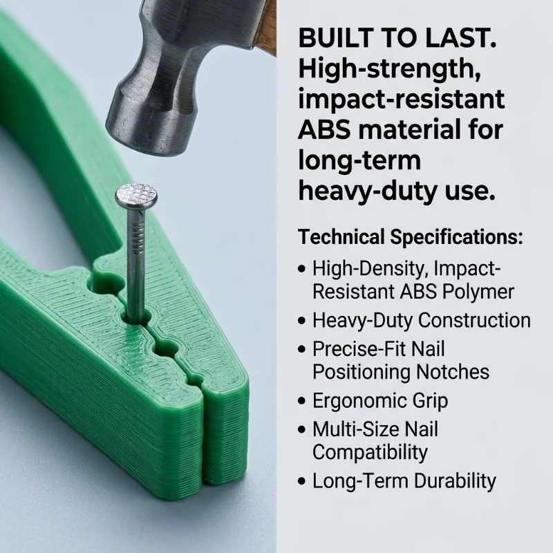 8/4 Piece Set Non-Slip Safety Nailer Portable Nail Fixing Tool Multifunctional Finger Protection Pliers Basic Woodworking Repair Tools for Home Use DIY Plastic Hand Tools Set Suitable for Father's Day Gift Christmas Gi