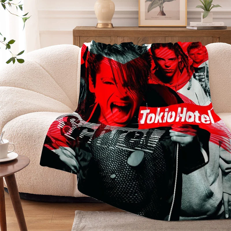 Nap Blanket Sofa Winter T-Tokio H-Hotels King Size Warm Bed Fleece Camping Custom Fluffy Soft Blankets Gift Microfiber Bedding