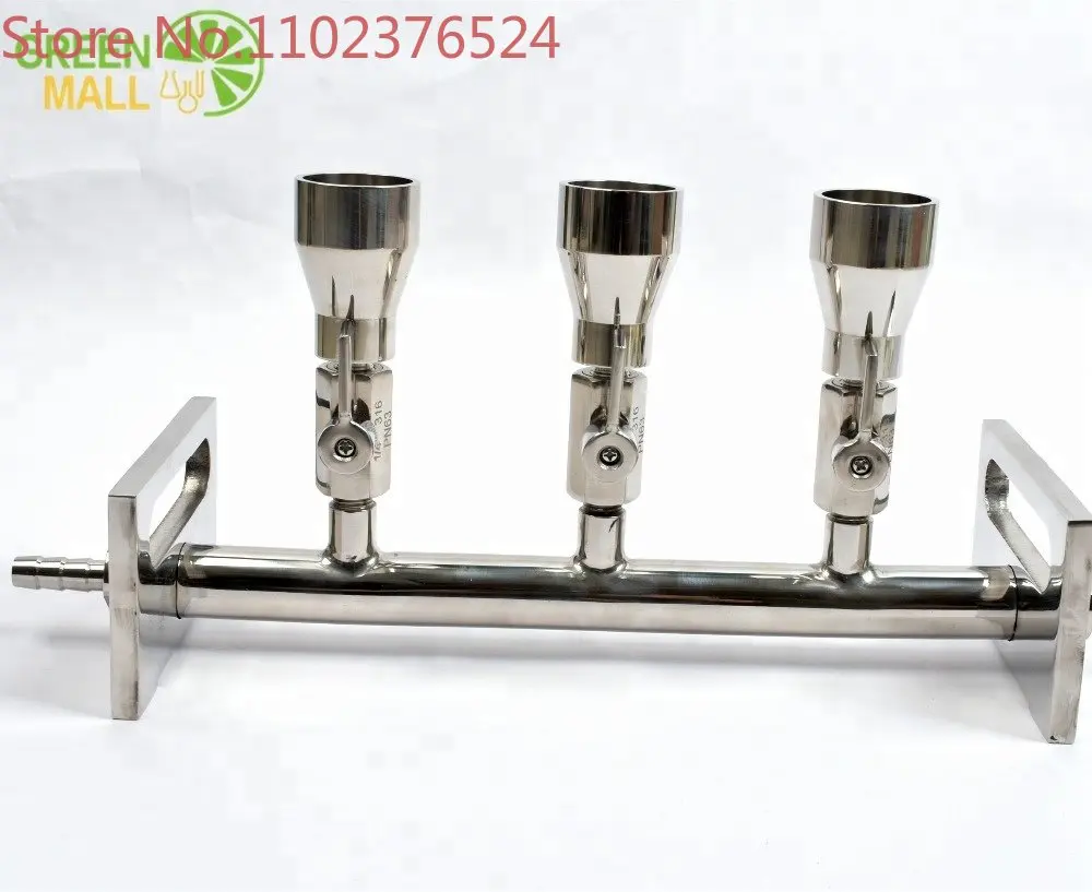 

EZ-Fit Manifolds for universal laboratory filtration 3-branch 3 ports 316 Stainless steel Manifolds vacuum filter