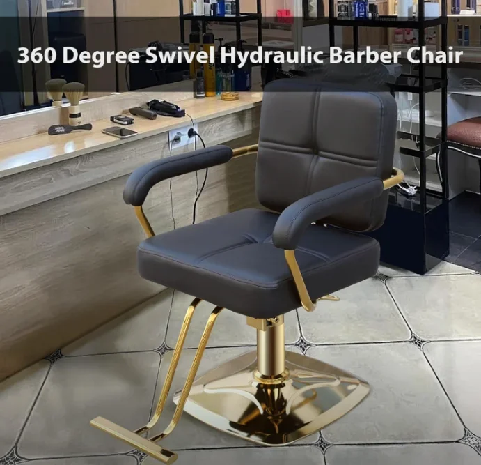 Hot Hairdressing Chair Barber Shop Hair Salon Special Lift Fashion Light Luxury Perm Barber Stool High-grade Hair Cutting Chair