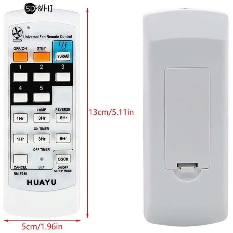 RM-F989 Universal Fan Remote Controller Fan Remote Control Fan Hub On/Off Timer Speed Controls Easily Carrying