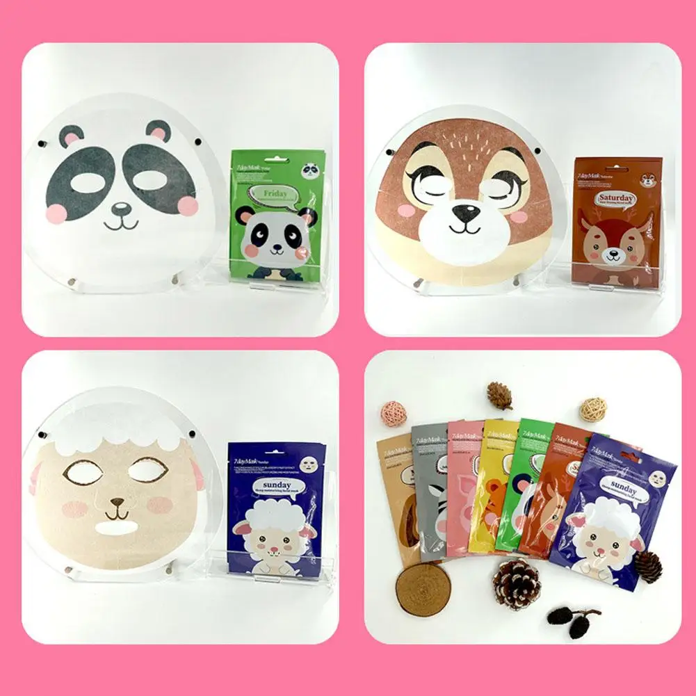 Cute Cartoon Facial Mask Moisturizing Hydrating Mask Deep Moisturizing Tender Skin Mask Dog Panda Pig Animal Mask Skin Care