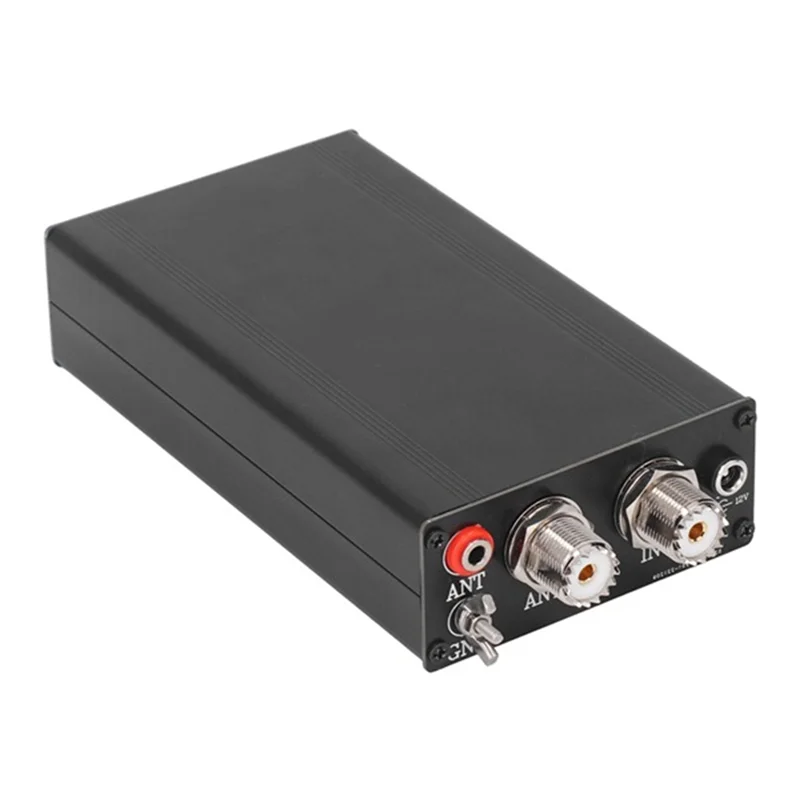 A73T ATU-130 200 واط موالف هوائي تلقائي للموجات القصيرة الصغيرة 1.8-50 ميجا هرتز 10-15VDC يتميز بشاشة عرض صمام ثنائي باعث للضوء العضوي