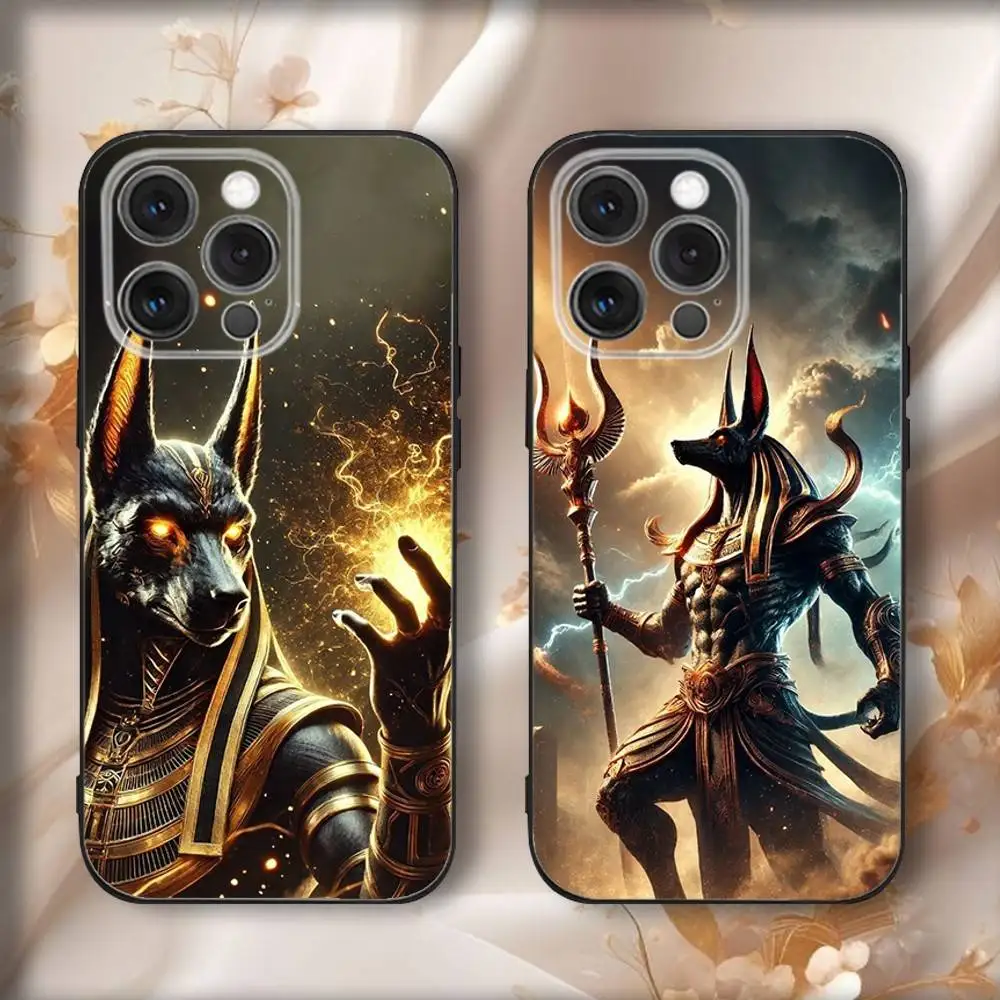 

Anubis Egyptians G-God Phone Case For iPhone16,15,14,13,12,11,Pro,Max,Plus,X,XS,SE4,E,Mini,Soft Black Case