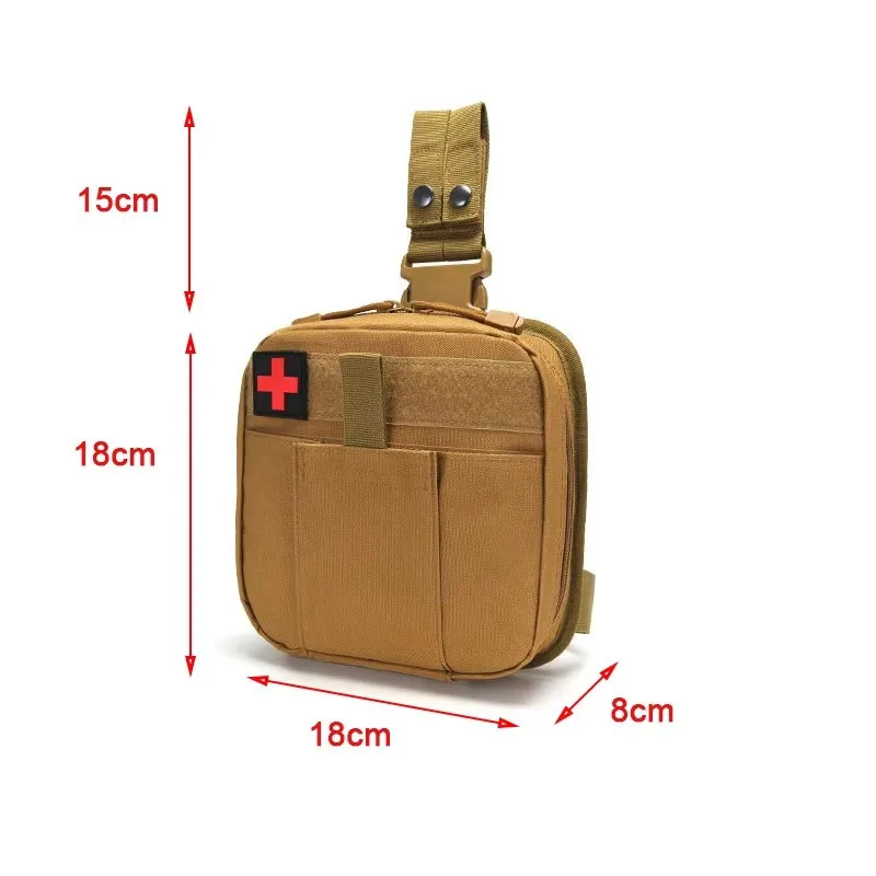 MOLLE Drop Leg Pouch Medical Kit Bag First Aid Thigh Pack for Outdoor Camping Hiking EDC Tool Bag Workplaces view 3