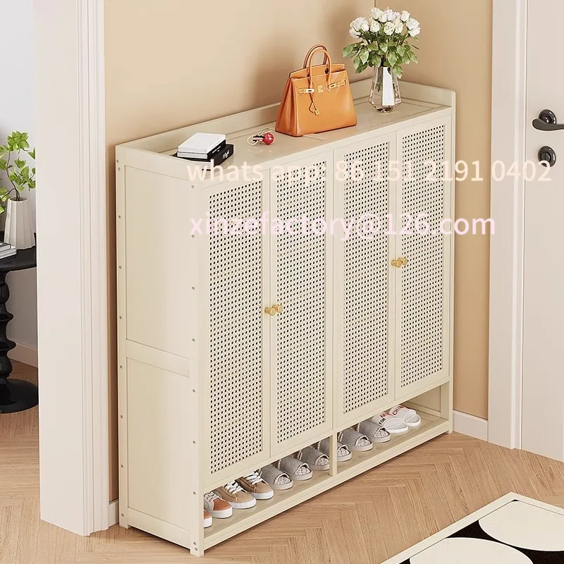 

Customizable Home shoe cabinet multi-layer large-capacity shoe rack dustproof and breathable entrance storage cabinet