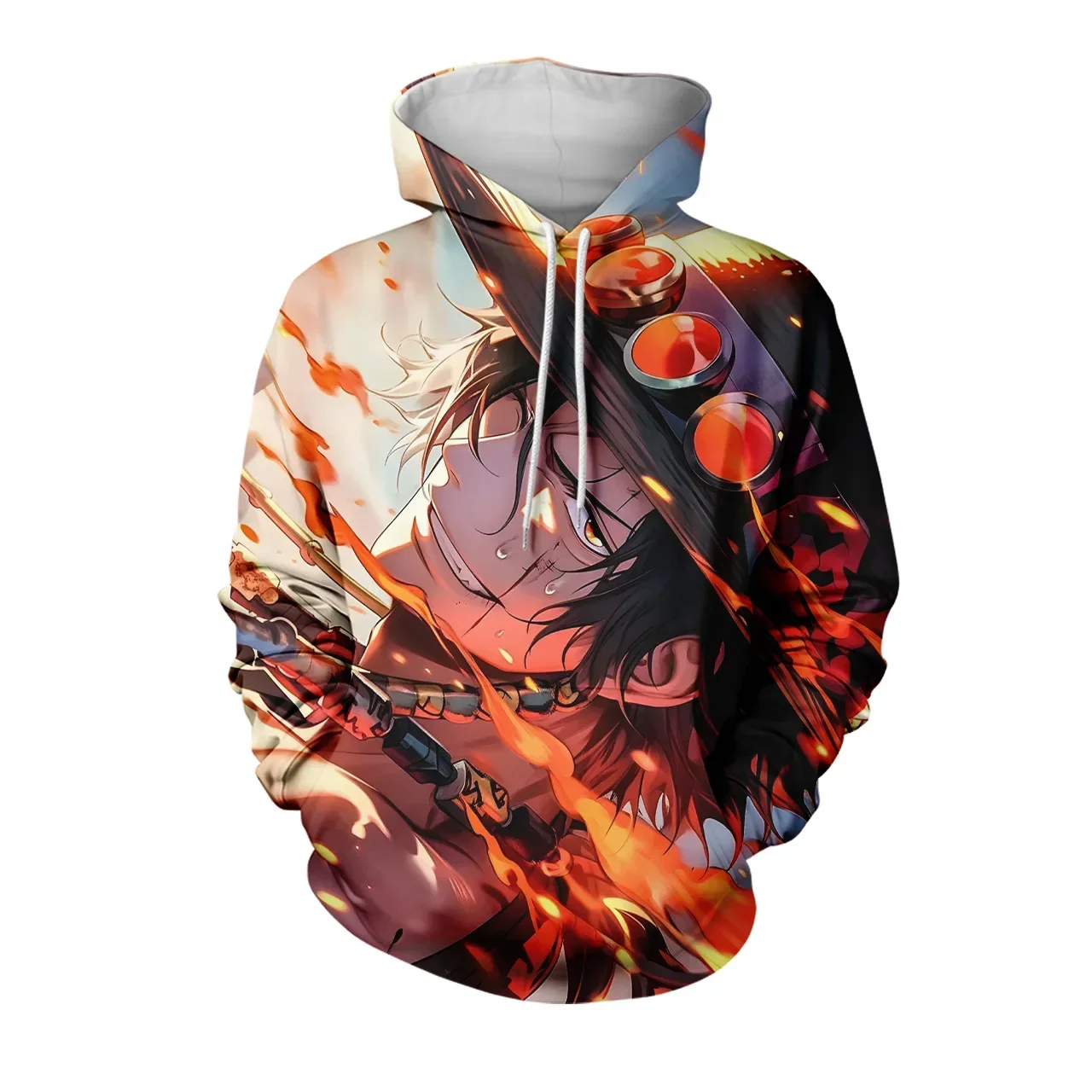 Conjunto a juego de Anime padre e hijo, Sudadera con capucha 3D Zoro de una pieza, tela de poliéster ecológica, ropa de calle informal