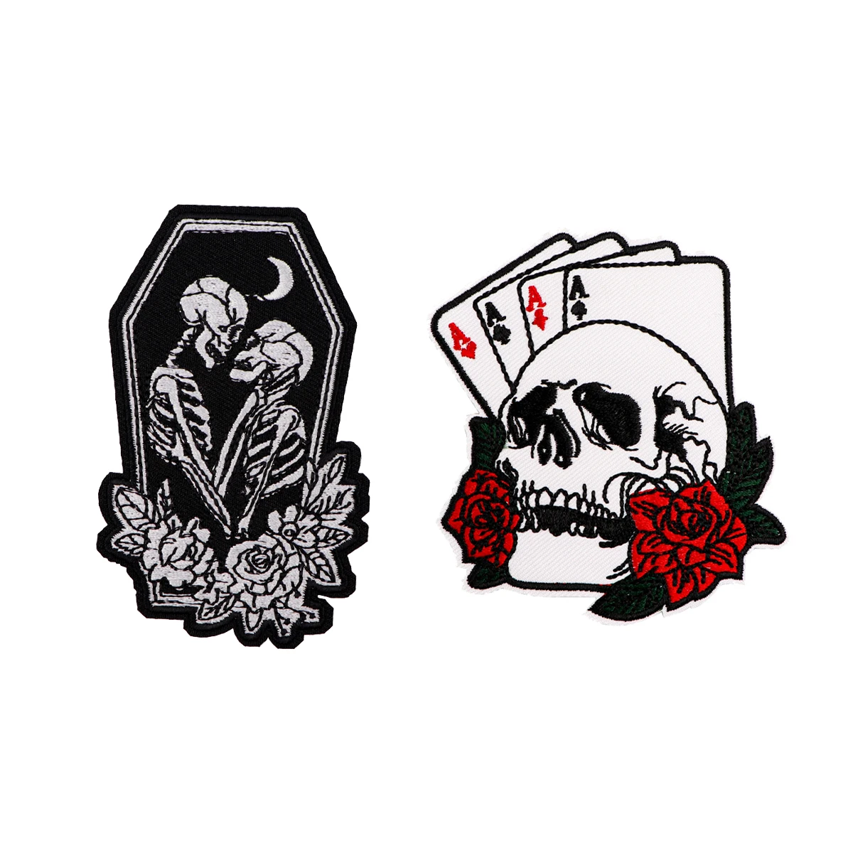

Human Skeleton Embroidered Patches for Clothing Thermoadhesive Patches DIY Iron on Patches Patch Sew Applique Sticker