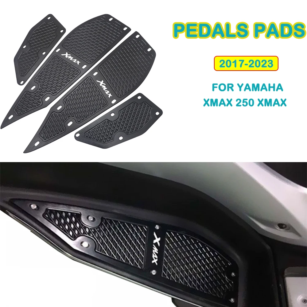 Motorcycle Footrest Reinforced Foot Pad For YAMAHA Xmax 250 Xmax 300 Pedals X-Max 250 X-Max 300 Pedals Pads Pedals Parts