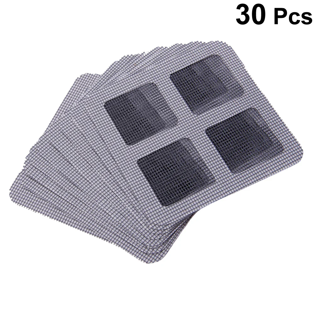 

30Pcs Screen Repair Sticker Window Patch Self-Adhesive Mesh Door Sticker Anti-Mosquito Screen for Home Window Patch