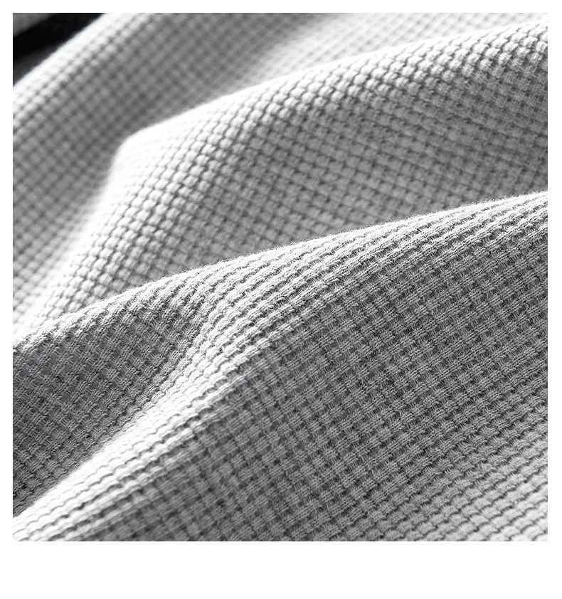 Männer Shorts Einfarbig Mittlere Taille Sommer Bewegung Waffel Textur Tiefem Schritt Kordelzug Männliche Shorts Lose Knie Länge Casual Kurze – Detail 4