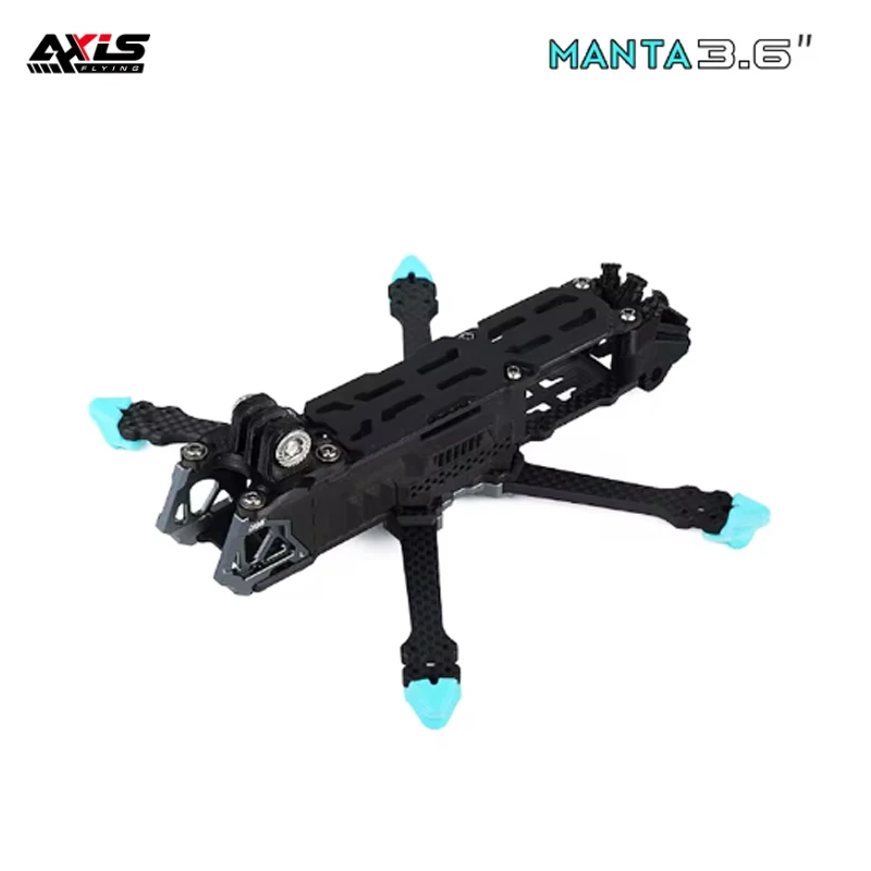 

Axisflying MANTA 3.6inch Squashed-X Carbon Fiber Frame Kit Wheelbase 162mm Suitable For Gemfan-3630 Prop 3.6” Freestyle Drones