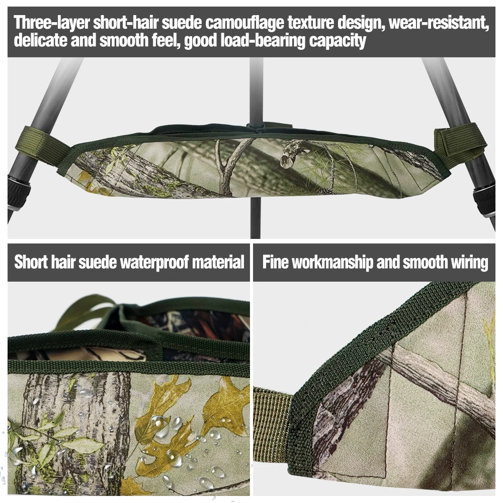 TRUIFOTO Universal tripod Super Adhesive Nylon Velcro double sided Suede camouflage print weight stone bag Portable outdoor heav