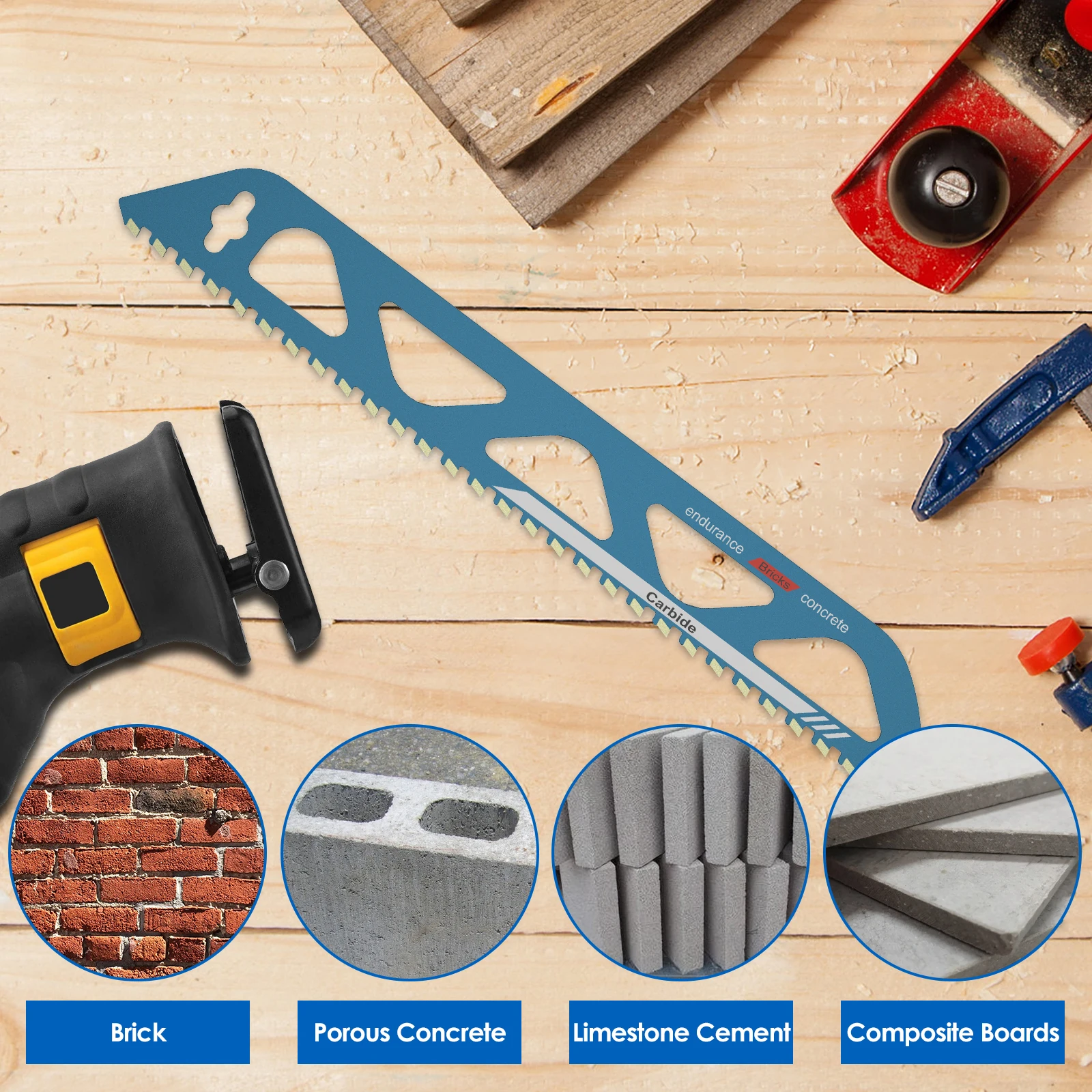 Metal multi purpose reciprocating saw blade saw blade high efficiency and durability suitable for cutting various materials