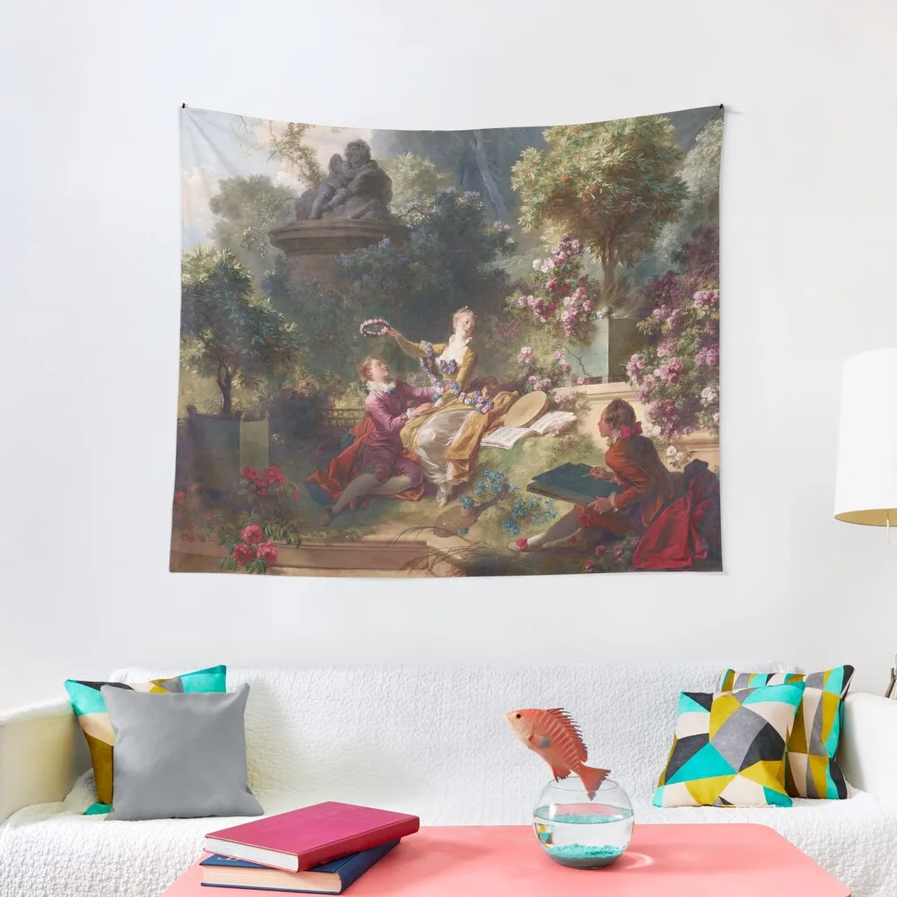 

The Progress of Love: The Lover Crowned Jean Honoré Fragonard Tapestry Decoration Room Tapestry
