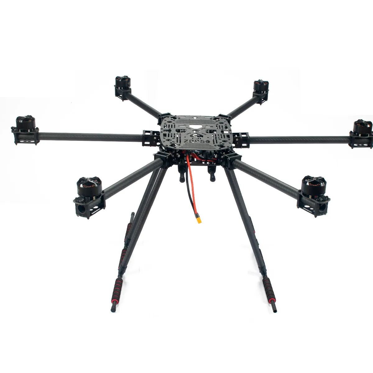 ZD850 Full Carbon Fiber ZD 850 Hexa-Rotor Frame Foldable Arm Hexacopter Frame Kit with Unflodable Landing Gear for FPV