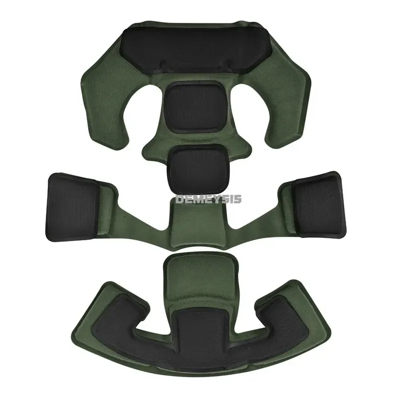 Cuscinetti interni per casco tattico Kit di imbottitura per caccia da tiro in Memory Foam morbido per accessori per casco ACH MICH Wendy