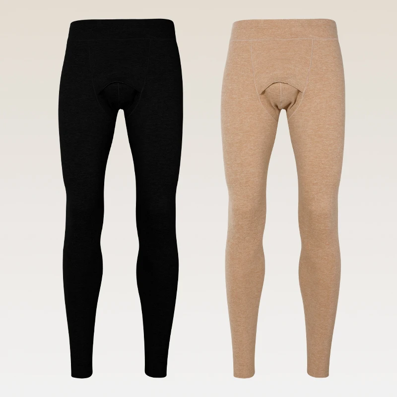 

3PCS Men‘s must have fleece and thick warm pants and wool knee pads to protect against the cold weather