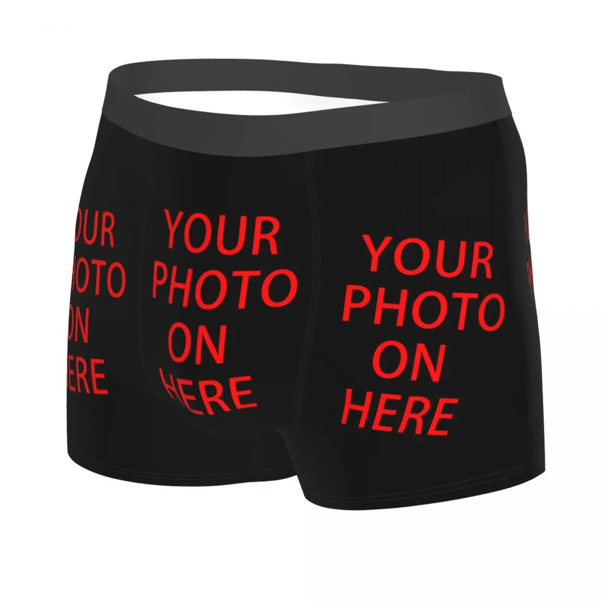 Custom Your Photo Boxers Shorts Men\'s Customized Print Briefs Underwear Sexy Underpants