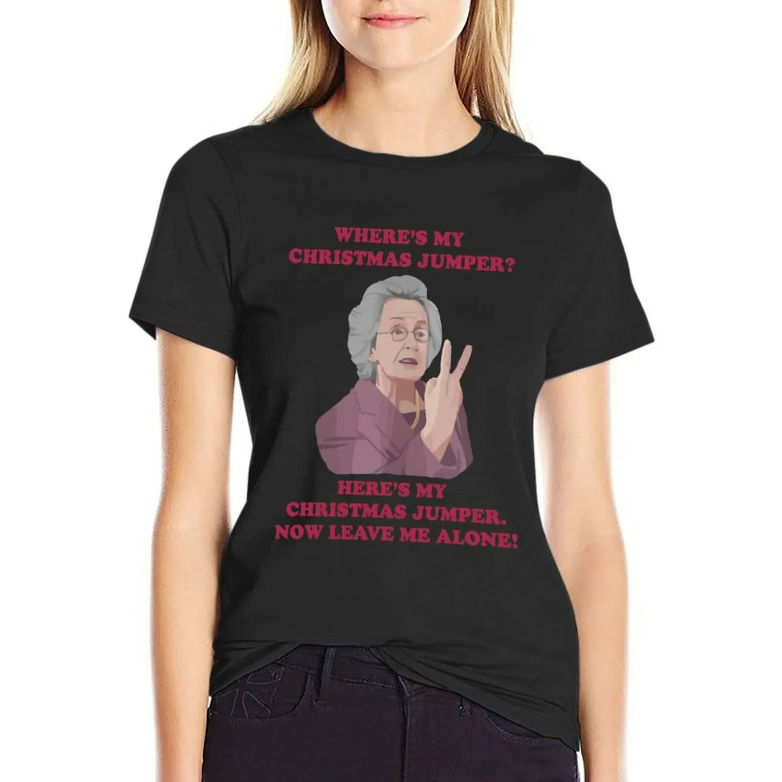 Gavin & Stacey - Doris Christmas Jumper - Oh Doris Nessa T-Shirt summer tops female cute tops Women's tee shirt