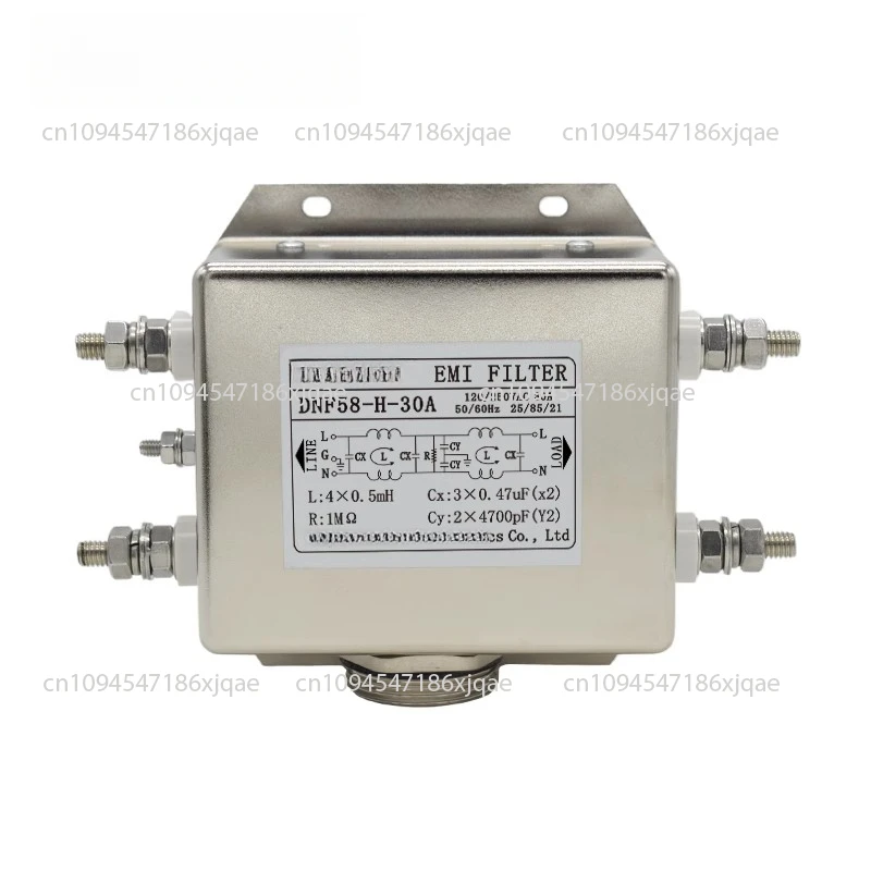 

DNF58-H-30A 30A 250V Серводвигатель Специальный фильтр Индуктор Фильтр электромагнитных помех