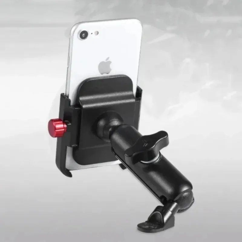 360 ° Rotation Motorrad Fahrrad Telefon Halter Stehen Aluminium Legierung Cellphne Halterung Mit USB Ladegerät Port 12-24V Motor Bike mount