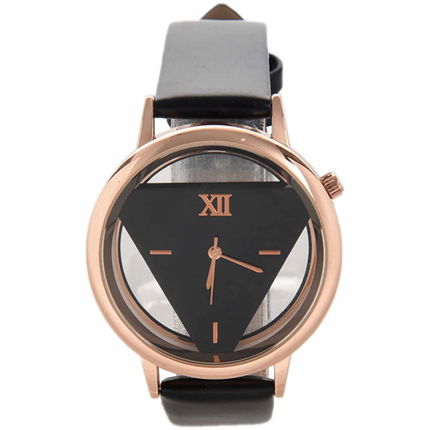 Geekthink Hollow Quartz Watch Women Luxury Brand Ladies Casual Dress Leather Strap Clock Female Girls Trending Black Gold.