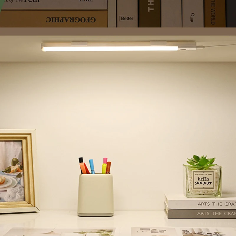 

30/40 см светодиодный светильник для шкафа PIR датчик движения ручной развертки ночные огни USB-разъем для кухни, спальни, шкафа, прикроватный ночник