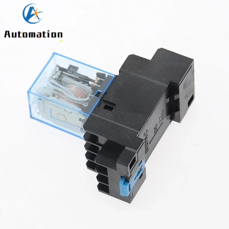 5set MY4NJ DC12V DC24V AC110V AC220V  Electronic Micro Mini Electromagnetic Relay 5A 14PIN Coil 4DPDT With PYF14A Socket Base