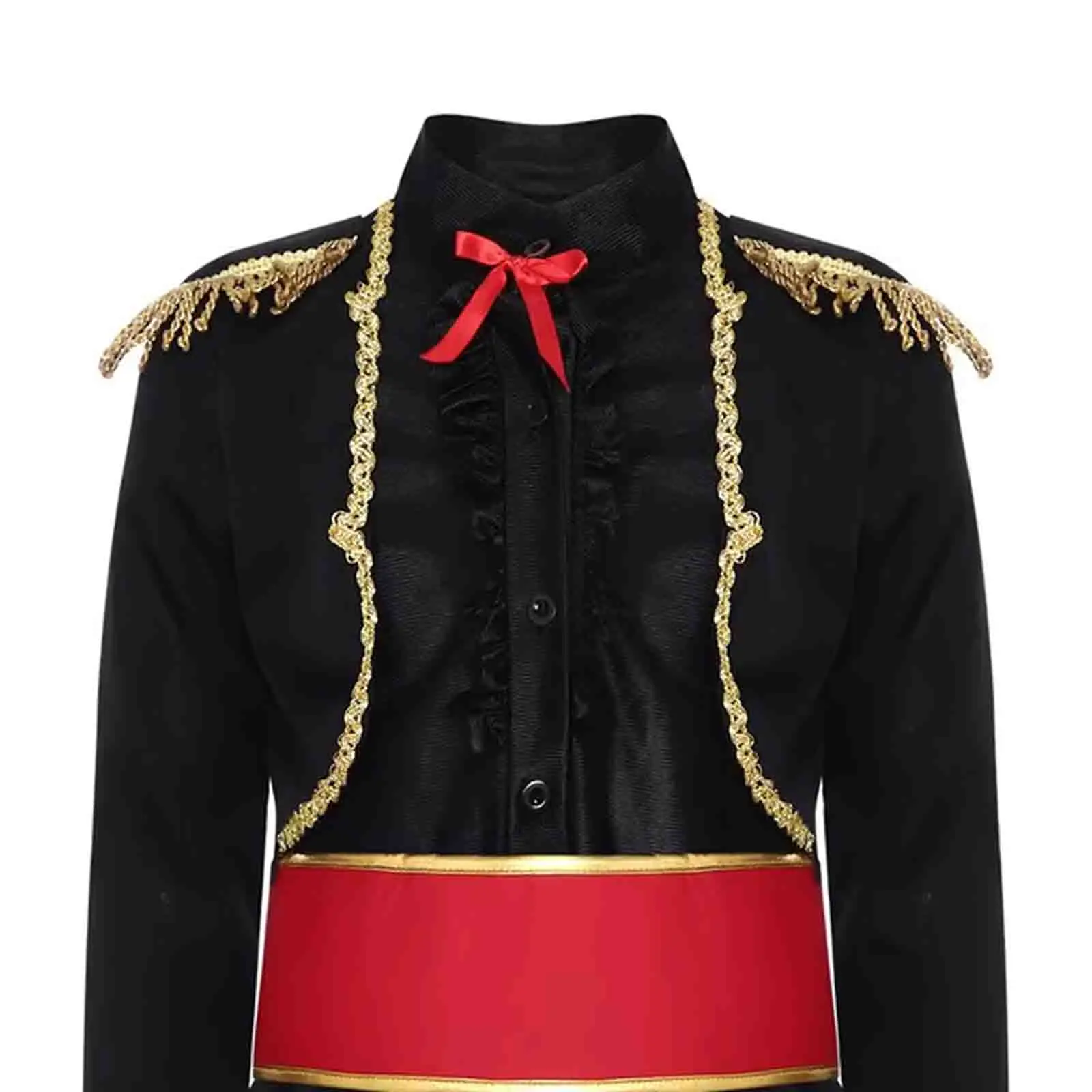 Traje de Cosplay de torero español de Halloween para niños, disfraz de actuación de Flamenco, chaquetas, Top con pantalones y conjuntos de cinturón con cordones