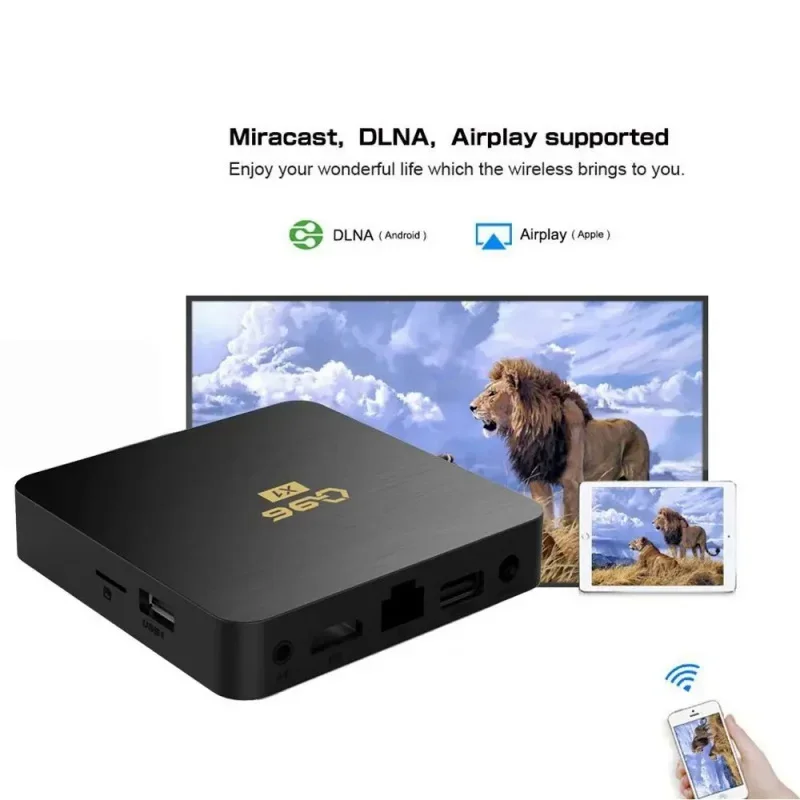 Q96 X1 Smart TV Android Box 4G WiFi HD 4k Multifunctional Media Player Home Theater Allwinner H3 Quad Core network Set-top Box