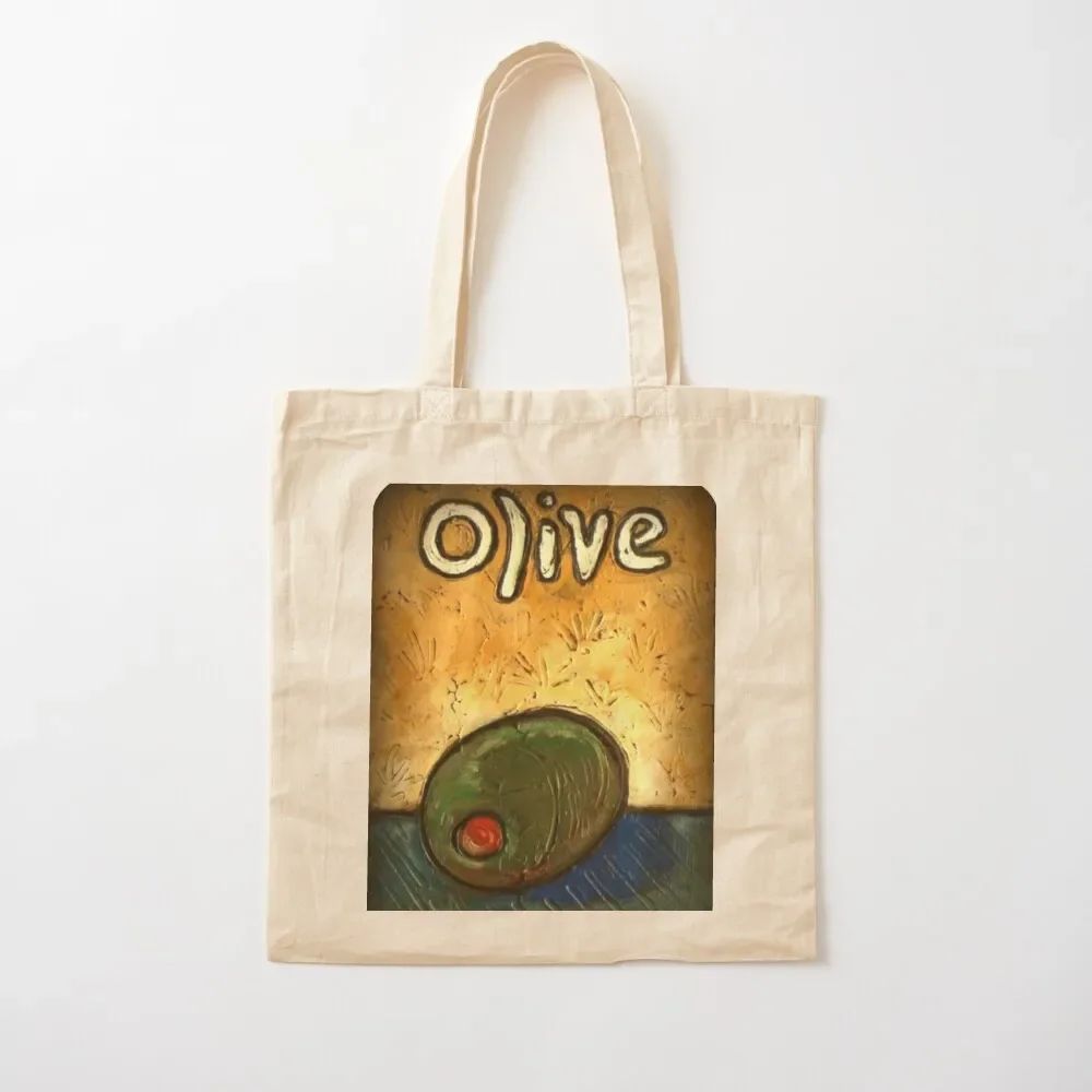 OLIVE / Martini Olive / Bartender / Pimento Contemporary Tote Women's female tote men Canvas Tote eco pack Gift