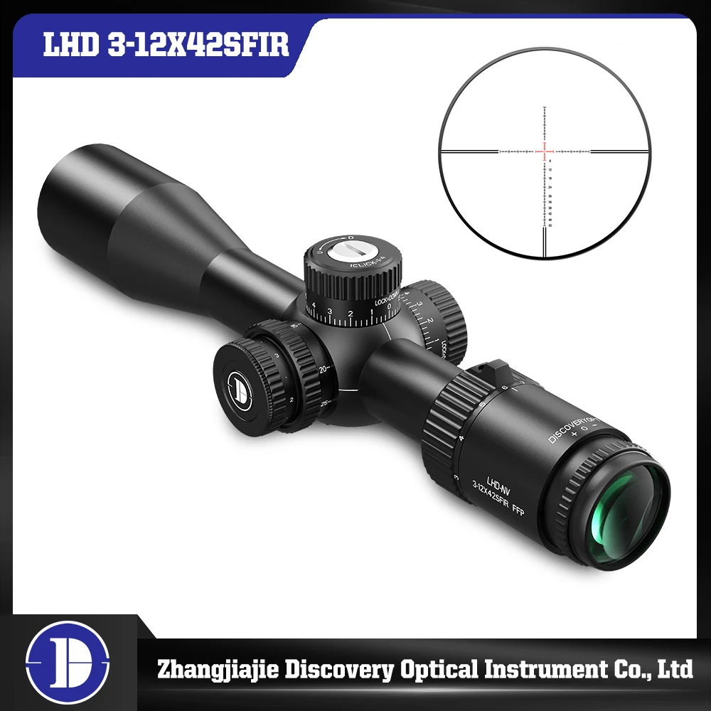 Discovery Rifle LHD-NV FFP 3-12 Illuminated Shockproof Side Focus with High Definition Bright Glass, New