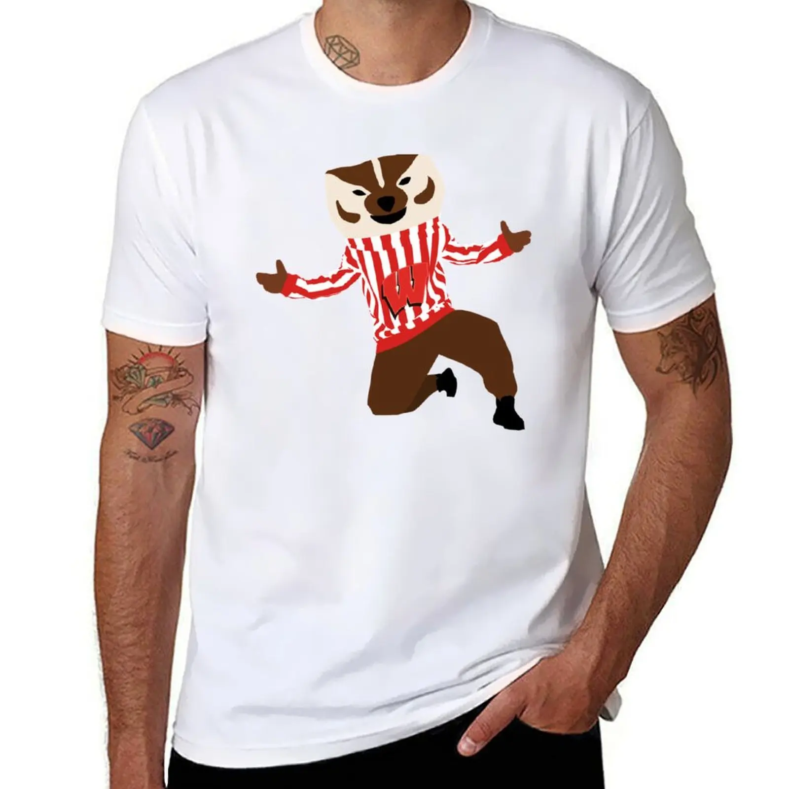 Bucky Badger - University of Wisconsin T-Shirt football t shirt affliction shirts sports fans anime stuff men t shirts