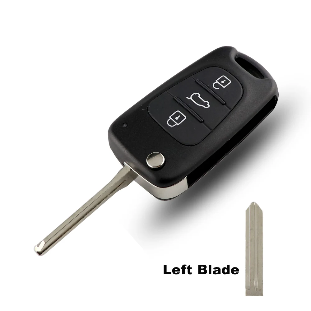 YIQIXIN Remote Key Case For Kia Rio3 Picanto Ceed Cerato Sorento Sportage K2 K3 K5 Car Key Shell Folding Blade 3 Button No Logo