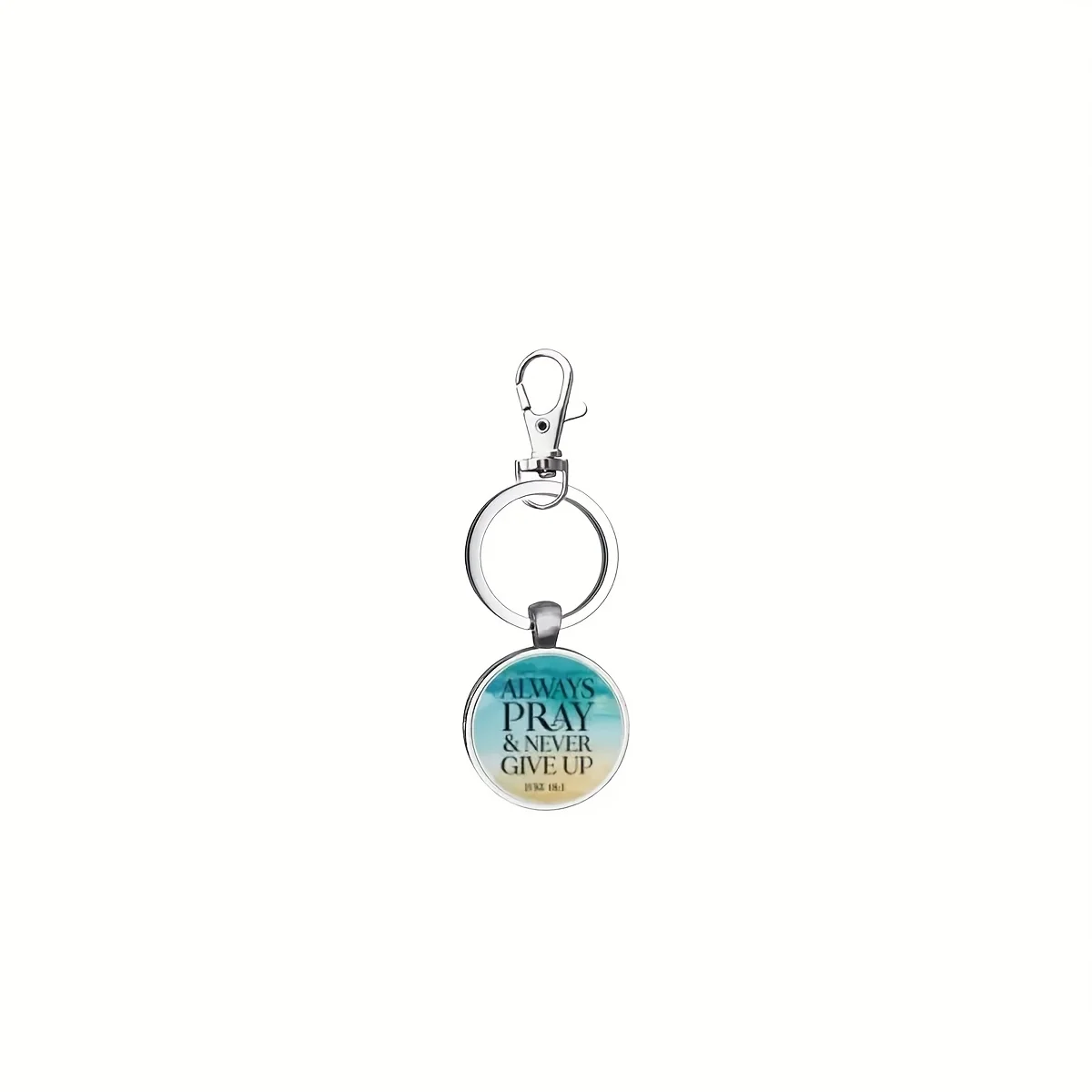 Set of 16 Christian Keychains Featuring Bible Verses, Perfect As Inspirational Gifts for Both Men And Women