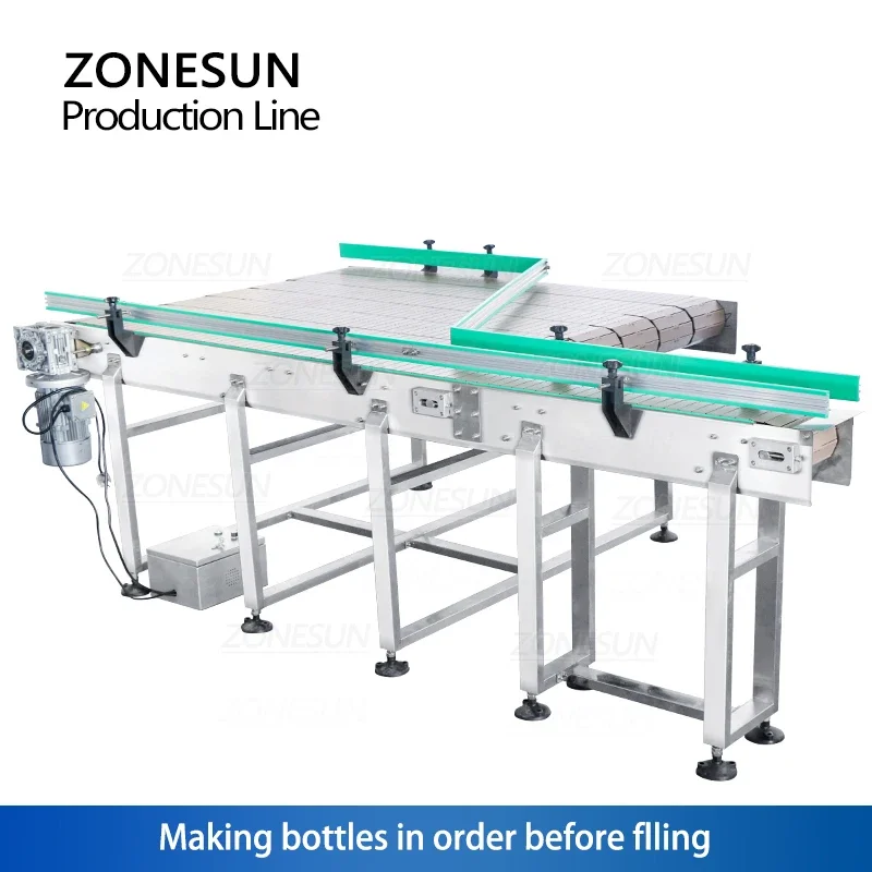 ZONESUN Automatic Liquid Filling Capping Labeling Machine Bottle Unscrambler conveyor Magnetic Pump Production Line ZS-FAL180X4