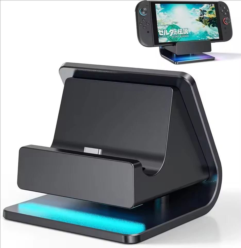 

Charger Dock for Switch 2 Joycons Controller Portable Base RGB Charging Stand Station for Switch 2 Game Accessories