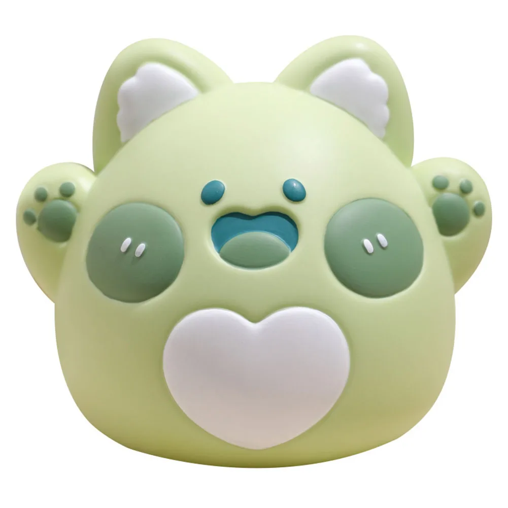 Charming Desktop Piggy Bank Ornaments: Perfect Decor For Saving And Gifting 17*13*15cm Green,Pink 2 Color