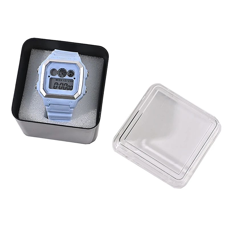 Plastic Watch Display Storage Holder Transparent Case Smart Watch Protective Box Plastic Transparent Display Watch Box