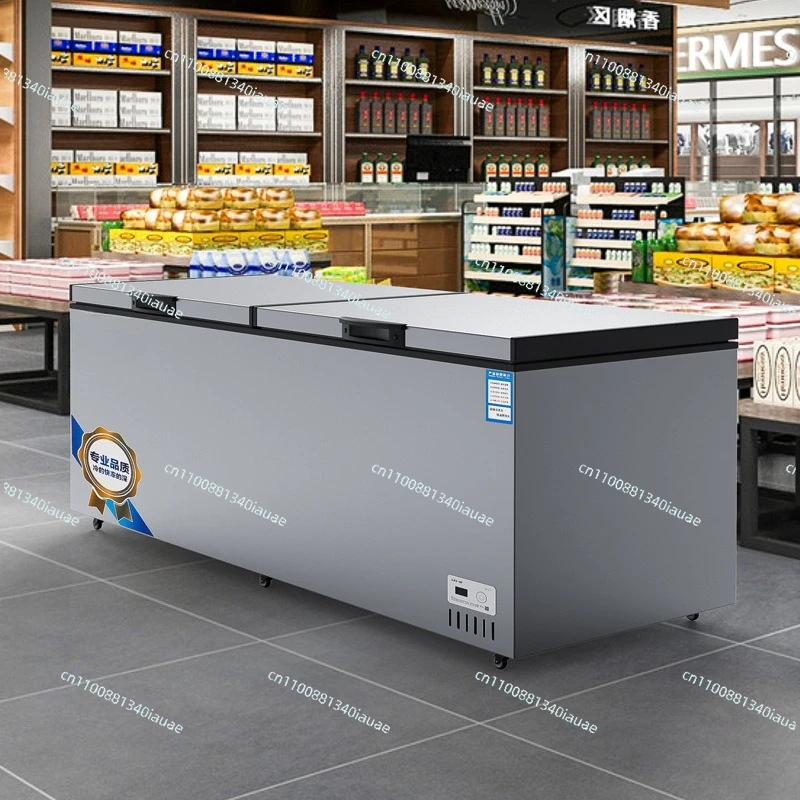 Freezer Supermarket Convenience Store Household Horizontal Freezer Single Temperature Double Door