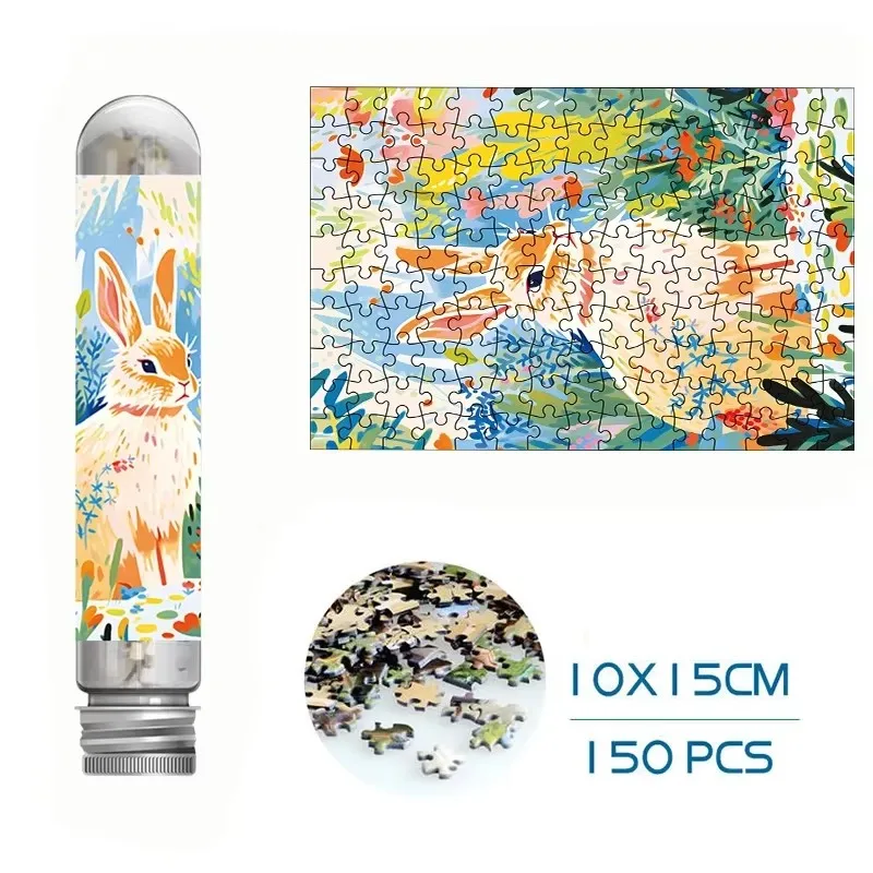 

150PCS Mini Test Tube Jigsaw Puzzles for Adults Decompression Toy Fridget Puzzle Game Family Decoration Educational Toys